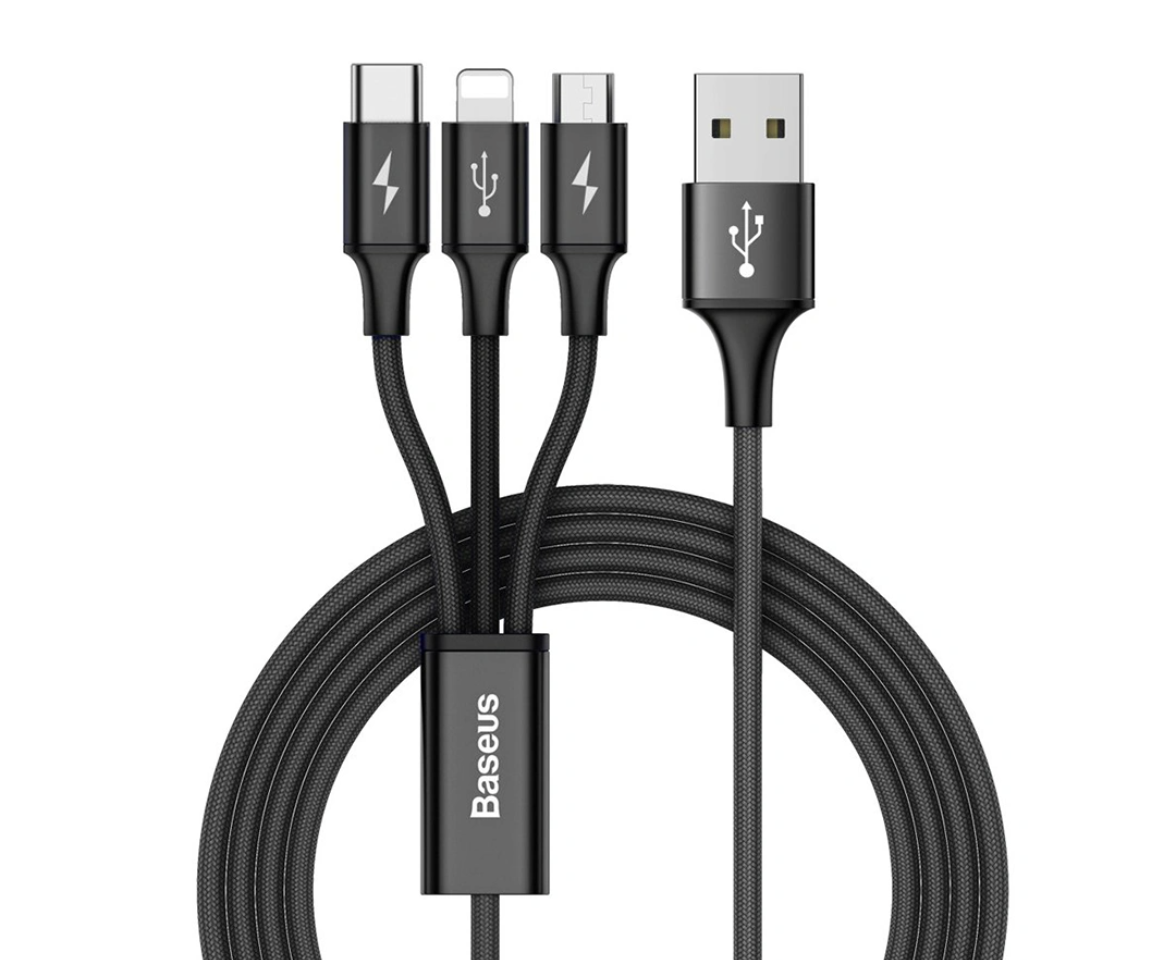 Usb cable. Кабель Baseus Rapid Series 2-in-1 USB - MICROUSB/Lightning (caml) 1.2 м. Кабель 3 в 1 Lightning Micro USB Type c. Кабель USB - Micro USB+Lightning+USB Type-c 1м Baseus car co-sharing 3-in-1 - красный (camlt-fx09). Baseus camlt-su09.