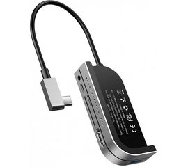 USB-концентратор Baseus Bend Angle No.7 Multifunctional Type-C (CAHUB-WJ0G) для iPad Pro Baseus - Сервис Плюс Рус