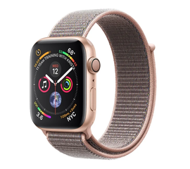 Apple Watch 4 44mm Gold Aluminum Case Pink Sand Sport Loop Apple - Сервис Плюс Рус