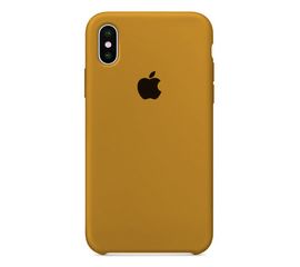 Чехол iPhone X под ориг. горчичный - Сервис Плюс Рус
