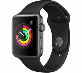 Apple Watch S4 40mm Space Gray Aluminum Case with Black Band Apple - Сервис Плюс Рус