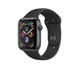 Apple Watch Series 4 GPS Aluminum 44mm (4th gen) - Силиконовый браслет (Черный) Apple - Сервис Плюс Рус