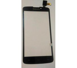 Philips Xenium V387 Cенсорный экран (touchscreen\тачскрин) (Черный) (org.) Philips - Сервис Плюс Рус