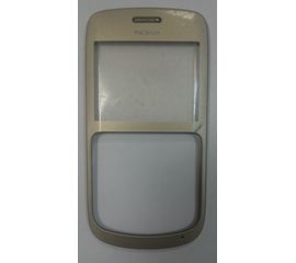 Nokia C3-00 (RM-614) Рамка дисплея и клавиатуры в сборе со стеклом (Золотой) (org.) Nokia - Сервис Плюс Рус