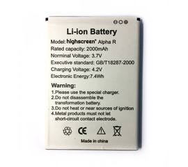 Highscreen Alpha R Аккумулятор (2000mAh) (original) Highscreen - Сервис Плюс Рус