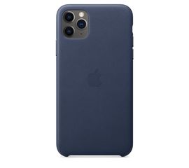 Чехол iPhone 11 Pro Max Leather Case - Midnight Blue Apple - Сервис Плюс Рус