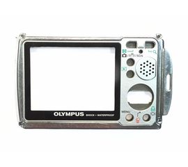 Olympus m725sw Задняя часть корпуса (Серебро) (original) Olympus - Сервис Плюс Рус