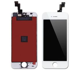 Дисплей iPhone 5SE в сборе с тачскрином (Белый) High Quality Apple - Сервис Плюс Рус