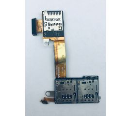Sony xperia m2 aqua d2403 Шлейф с картридером, симридером и кнопкой (Оригинал) Sony - Сервис Плюс Рус