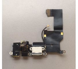 iPhone 5 Шлейф на системный разъем/разъем гарнитуры/микрофон (белый) (Оригинал) Apple - Сервис Плюс Рус