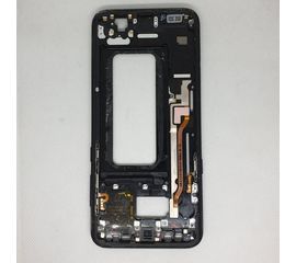 Samsung Galaxy S8 Plus (G955F) средняя часть корпуса в сборе с кнопка громкости и bixbi (оригинал ) -черный Samsung - Сервис Плюс Рус