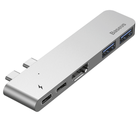 USB-концентратор Baseus Thunderbolt C+ (CAHUB), разъемов: 5 Baseus - Сервис Плюс Рус