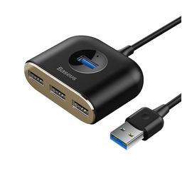 USB концентратор Baseus Square Round 4 in 1 USB3.0 to USB3.0+3xUSB2.0 CAHUB-AY01 Baseus - Сервис Плюс Рус
