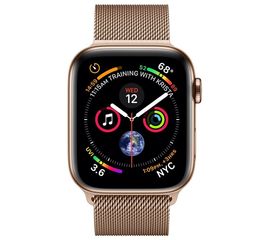 Apple Watch S4 40mm Gold Aluminum with Gold Milanese Loop Apple - Сервис Плюс Рус