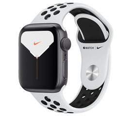 Apple Watch Series 5 Nike GPS 40mm Silver Aluminium Case with Pure Platinum/Black Nike Sport Band Apple - Сервис Плюс Рус