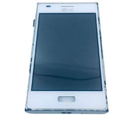 LG Optimus L5 (E612) Модуль (Дисплей в сборе с тачскрином и рамкой) (оригинал) - белый LG - Сервис Плюс Рус