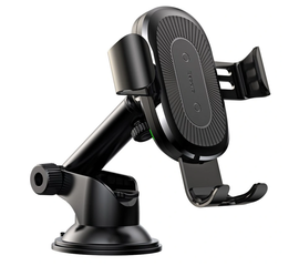 Автомобильный держатель Baseus с беспроводной зарядкой Wireless Charger Gravity Car Mount - WXYL-A01 (Черный) Baseus - Сервис Плюс Рус