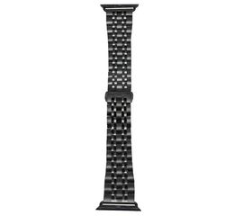 Ремешок для Apple Watch 38mm/40mm Metal 7-bead (черный) OEM - Сервис Плюс Рус