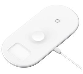 Беспроводная зарядка для телефона и Apple Watch/Pods быстрая Baseus Smart 3in1 (WX3IN1-C01) Baseus - Сервис Плюс Рус