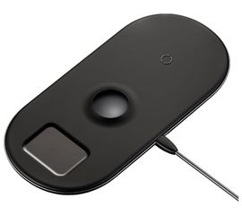 Беспроводная зарядка для телефона и Apple Watch/Pods быстрая Baseus Smart 3in1 (WX3IN1-C01) Baseus - Сервис Плюс Рус