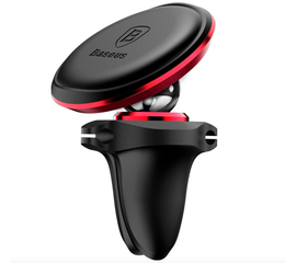 Держатель в дефлектор магнитный Baseus Air Vent With Cable Clip SUGX-A09 (Красный) Baseus - Сервис Плюс Рус