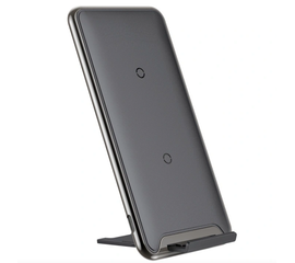 Беспроводная зарядка-подставка Baseus Three-coil WXHSD-B01 Черная Baseus - Сервис Плюс Рус