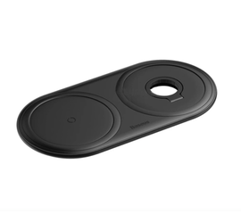 Беспроводное зарядное устройство Baseus Planet 2 in 1 Cabel Winder + Wireless Charger WXPL-B01 Black Baseus - Сервис Плюс Рус