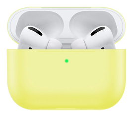 Силиконовый чехол Silicone Case Slim для AirPods Pro, желтый Нет бренда - Сервис Плюс Рус