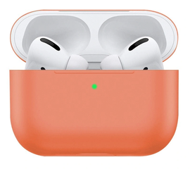 Силиконовый чехол Silicone Case Slim для AirPods Pro, оранжевый Нет бренда - Сервис Плюс Рус