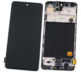 Дисплей в сборе с тачскрином (модуль) для Samsung A51 (SM-515), черный (оригинал) Samsung - Сервис Плюс Рус