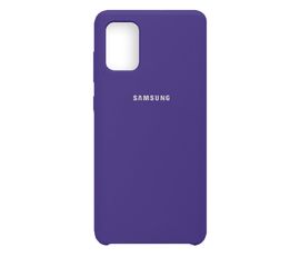 Чехол Samsung A71 Silicone Cover пурпурно-синий Samsung - Сервис Плюс Рус