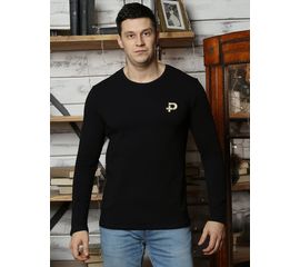 PluseRus / Лонгслив с длинным рукавом/однотонный/хлопок,черный XL (50) PluseRus - Сервис Плюс Рус