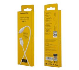 Кабель BX19 USB Micro USB 1M Borofone белый - Сервис Плюс Рус