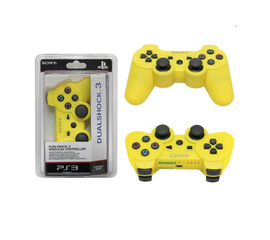 Беспроводной джойстик для PS3 (Bluetooth) желтый - Сервис Плюс Рус