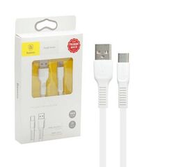 Кабель USB Type-C 1m 2A Tough Series Cable Baseus белый - Сервис Плюс Рус
