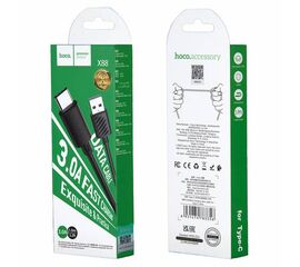 Кабель X88 USB Type-C 1m 3A HOCO черный - Сервис Плюс Рус