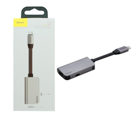 USB-концентратор Baseus Little box (CAHUB-E), разъемов: 2 (HUB Type-C на Type-C + HDMI) - Сервис Плюс Рус