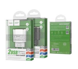 СЗУ на 2 USB 2,4A C60A HOCO - черный - Сервис Плюс Рус