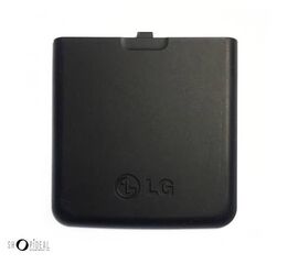 Задняя крышка для LG Free Touch (KP500) (Снятый оригинал) - чёрный - Сервис Плюс Рус