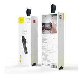 Переходник Lightning на ЗУ + Наушники L43 Baseus черный - Сервис Плюс Рус