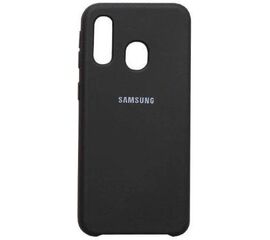 Чехол Samsung A40 SILICONE COVER Черный - Сервис Плюс Рус
