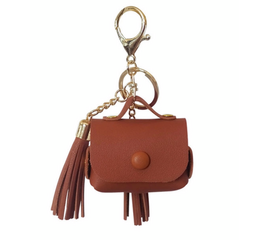 Чехол для AirPods Pro кисточка кожа - Коричневый - Сервис Плюс Рус