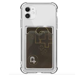 Силиконовый чехол прозрачный с визитницей для iPhone 16 Pro Max (6.9) PluseRus - Сервис Плюс Рус