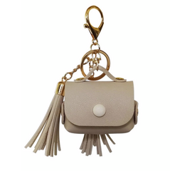 Чехол для AirPods Pro кисточка кожа - Светло-Ванильный - Сервис Плюс Рус