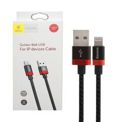 Кабель USB Lightning 1.5 M 2A Golden Belt Baseus черный с красным - Сервис Плюс Рус