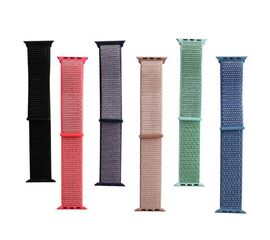 Ремешок для Apple watch 42/44mm Nylon loop тканевый (цветные, в ассортименте) - Сервис Плюс Рус