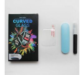 Защитное стекло для 3D Nano Optics для Apple Watch 40mm (UV Glue), прозрачное, с лампой и клеем - Сервис Плюс Рус