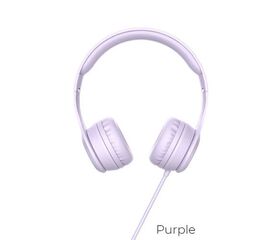 Наушники W21 Graceful charm проводные с микрофоном Фиолетовый - Сервис Плюс Рус