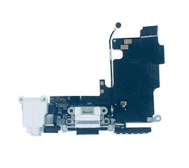 iPhone 6s Шлейф с разъёмом зарядки, микрофоном, разъемом гарнитуры и антенной (оригинал) - белый - Сервис Плюс Рус