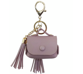 Чехол для AirPods Pro кисточка кожа - Светло-Пурпурное - Сервис Плюс Рус